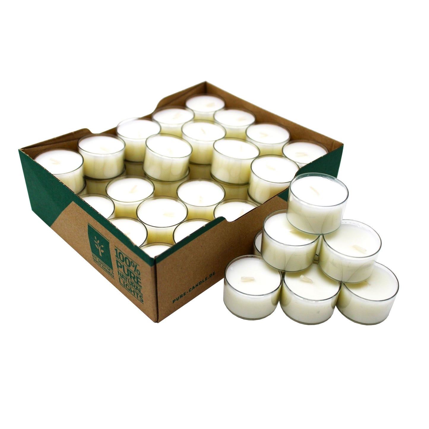 40x Teelichter Rapswachs